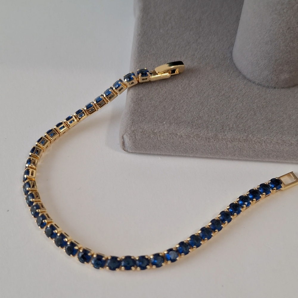 4mm Sapphires tennis Bracelet 4mm
